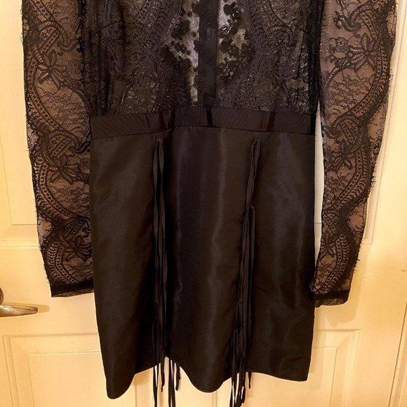 Self Portrait Lace Applique Mini Dress - Picture 4 of 12